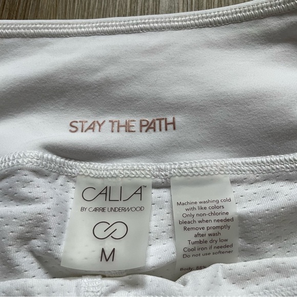 Calia Athletic Skort Small White Ivory Tulip Hem Size M Golf Tennis Pickleball - Picture 3 of 13